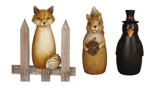 NETPROSHOP Zaunhocker Rabe Eichhörnchen Fuchs Zaunfigur H: 20 cm Polyresin, Auswahl:Fuchs NETPROSHOP Zaunhocker Rabe Eichhörnchen Fuchs Zaunfigur H: 20 cm Polyresin, Auswahl:Fuchs von NETPROSHOP