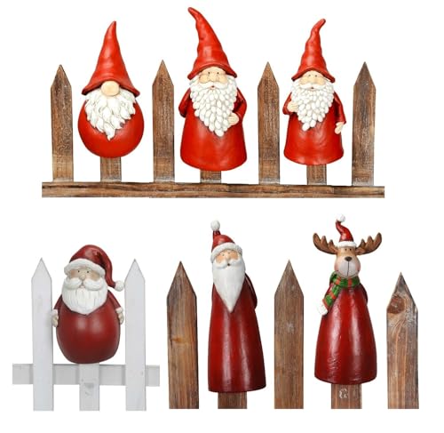 NETPROSHOP Zaunhocker Zaunfigur Nikolaus Weihnachtsmann und Co., H: 17-20cm versch Designs, Auswahl:Elch NETPROSHOP Zaunhocker Zaunfigur Nikolaus Weihnachtsmann und Co., H: 17-20cm versch Designs, Auswahl:Elch von NETPROSHOP