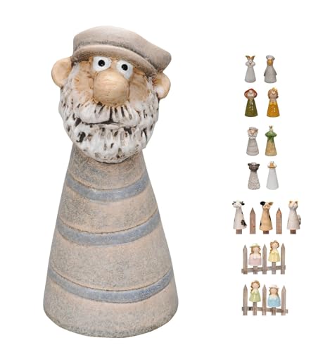 NETPROSHOP Zaunhocker Zaunfigur Viele Tiere und Figuren Steinzeug Höhe ca. 16-18 cm, Auswahl:Kapitän NETPROSHOP Zaunhocker Zaunfigur Viele Tiere und Figuren Steinzeug Höhe ca. 16-18 cm, Auswahl:Kapitän von NETPROSHOP