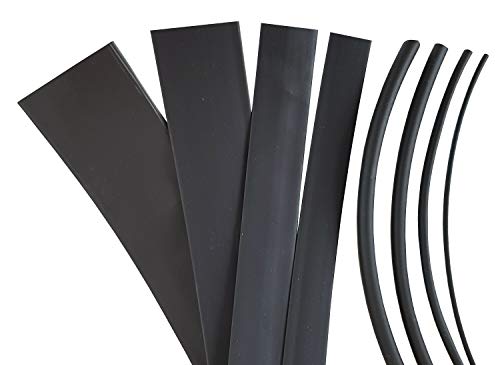 netproshop 1 Meter Schrumpfschlauch 3mm 125°C Schrumpfrate 3:1 Schwarz UL von NETPROSHOP