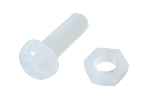 netproshop 10 x Kreuzschlitz Schraube und Mutter Kunststoff M4 25mm natur netproshop 10 x Kreuzschlitz Schraube und Mutter Kunststoff M4 25mm natur von NETPROSHOP