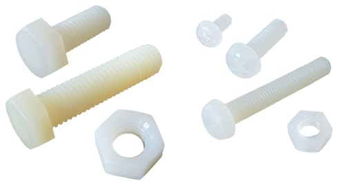 netproshop 10 x Kunststoffschraube: Sechskant - Kreuzschlitz - Mutter Gr. M3 bis M10, Typ:Kreuzschlitzschraube, Ausführung:M4-12 mm netproshop 10 x Kunststoffschraube: Sechskant - Kreuzschlitz - Mutter Gr. M3 bis M10, Typ:Kreuzschlitzschraube, Ausführung:M4-12 mm von NETPROSHOP