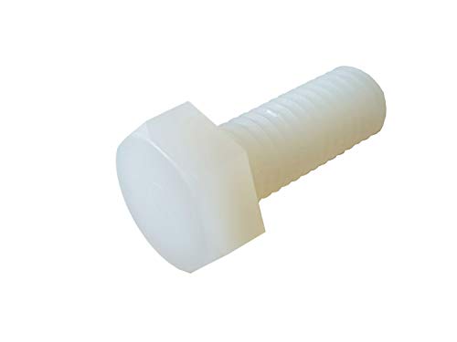 netproshop 10 x Sechskant Schraube Kunststoff M8 20mm weiss netproshop 10 x Sechskant Schraube Kunststoff M8 20mm weiss von NETPROSHOP