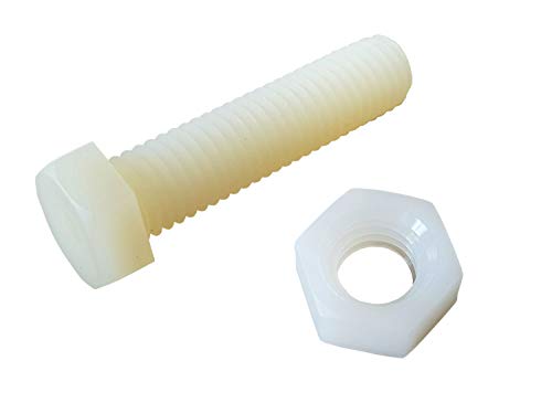 netproshop 10 x Sechskant Schraube und Mutter Kunststoff M8 30mm weiss netproshop 10 x Sechskant Schraube und Mutter Kunststoff M8 30mm weiss von NETPROSHOP