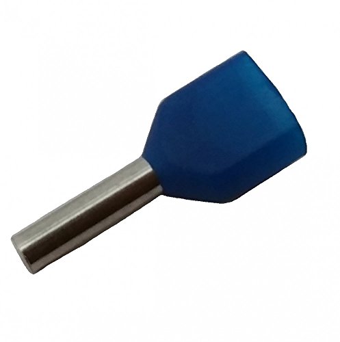 netproshop 100 x Aderendhülsen Twin 2x0,75mm² versch. Farben Länge 8mm, Farbe:Blau netproshop 100 x Aderendhülsen Twin 2x0,75mm² versch. Farben Länge 8mm, Farbe:Blau von NETPROSHOP