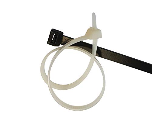 netproshop 100 x Kabelbinder wieder lösbar 4,6x150mm natur o. schwarz, Farbe:schwarz von NETPROSHOP