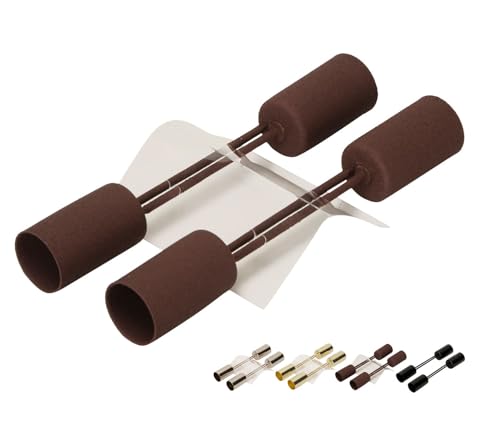 netproshop 4er Set Kerzenhalter zum Stecken für Tafelkerzen Durchmesser 2,5cm x Höhe 4cm + 7cm Stecker, Farbe:Rost von NETPROSHOP