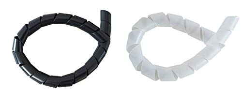 netproshop 5 Meter Spiralschlauch 20-100mm Natur oder Schwarz, Farbe:schwarz von NETPROSHOP