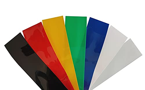 netproshop Akku Schrumpfschlauch 60mm Flachmaß = 38mm Durchmesser (4 Meter), Farbe:Weiss von NETPROSHOP