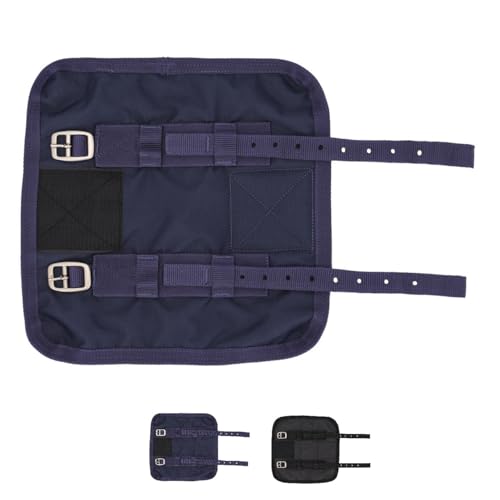 netproshop Deckenerweiterung Brusterweiterung für Pferdedecken Schnallenverschluß 600D-Turnout-Stoff 150g-Füllung, Farbe:Dunkelblau von NETPROSHOP