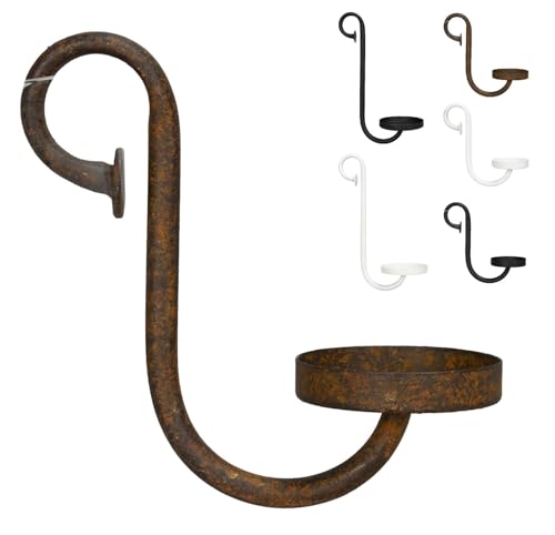 netproshop Dekorativer Kerzenhalter zum Einhängen für Stumpenkerzen bis 8 cm Ø Höhe ca.14cm oder 25cm, Farbe:Rost, Auswahl:14 cm netproshop Dekorativer Kerzenhalter zum Einhängen für Stumpenkerzen bis 8 cm Ø Höhe ca.14cm oder 25cm, Farbe:Rost, Auswahl:14 cm von NETPROSHOP