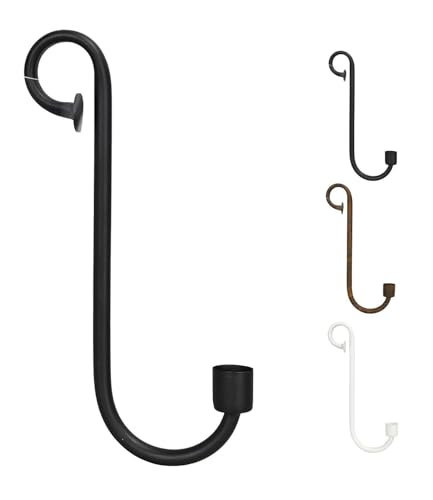 netproshop Dekorativer Kerzenhalter zum Einhängen für Tafelkerzen - Höhe ca. 25cm, Farbe:Schwarz, Auswahl:25 cm von NETPROSHOP