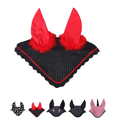 netproshop Fliegenhaube in Halloween Fasching Designs Teufelchen Fledermaus Katze Skelett Größe Pony Full, Groesse:Full, Farbe:Teufelchen netproshop Fliegenhaube in Halloween Fasching Designs Teufelchen Fledermaus Katze Skelett Größe Pony Full, Groesse:Full, Farbe:Teufelchen von NETPROSHOP