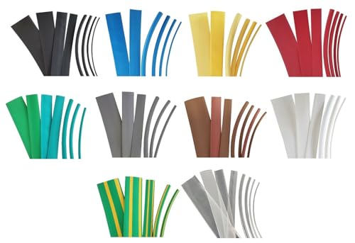 netproshop Schrumpfschlauch 1,6mm (2:1), Auswahl (2 Meter), Farbe:Grau von NETPROSHOP