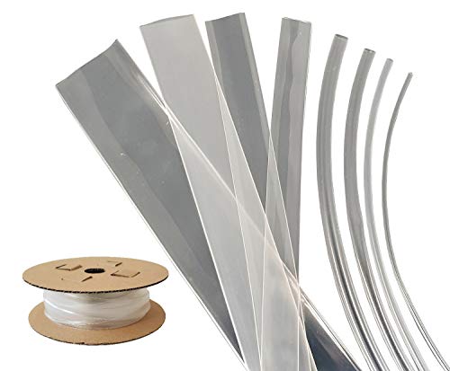 netproshop Schrumpfschlauch PO1 76,2mm (2:1) 105°C Transparent Rollenware, Länge:15 Meter von NETPROSHOP