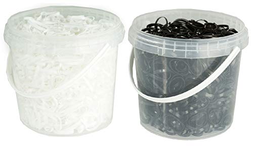 netproshop Silikon Mähnengummis Gummis ca 1800 Stück im Eimer Reißfest versch. Farben, Farbe:Braun netproshop Silikon Mähnengummis Gummis ca 1800 Stück im Eimer Reißfest versch. Farben, Farbe:Braun von NETPROSHOP