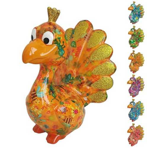 netproshop Spardose Pfau aus Keramik Pomme Pidou Größe M, Auswahl:Mango von NETPROSHOP