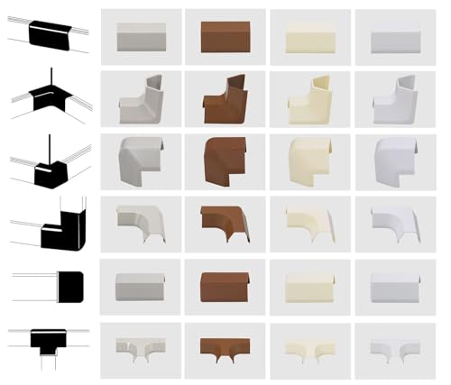 netproshop 1 Stück Verbinder für Kabelkanal 19x16mm Endstück Mittelstück Typ T Innenecke Typ L Außenecke, Farbe Kabelkanal:Braun, Größe Kabelkanal Verbinder:Typ T netproshop 1 Stück Verbinder für Kabelkanal 19x16mm Endstück Mittelstück Typ T Innenecke Typ L Außenecke, Farbe Kabelkanal:Braun, Größe Kabelkanal Verbinder:Typ T von NETPROSHOP