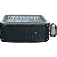 Packung aufblasbarer Spa Netspa quadratisch Aspen 168x168x70cm - Dreifachfunktion: Heizung, Filterung, Massage - Vol 700L - 4 Sitze von NETSPA