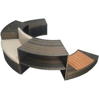 Netspa - Design Spa Möbel halbsteif Vita 140 pvc geflochten - Gesamtaußendurchmesser mit Möbel 290cm - Set aus 5 Modulen Netspa - Design Spa Möbel halbsteif Vita 140 pvc geflochten - Gesamtaußendurchmesser mit Möbel 290cm - Set aus 5 Modulen von NETSPA
