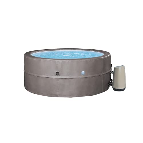 N NETSPA - Spa – Vita Premium – SP-VIP160C – aufblasbar – 6 Sitzer (4 Erwachsene + 2 Kinder) – Schutzplane – Wärmer – 1100 l – Decke aus Kunstleder von NETSPA