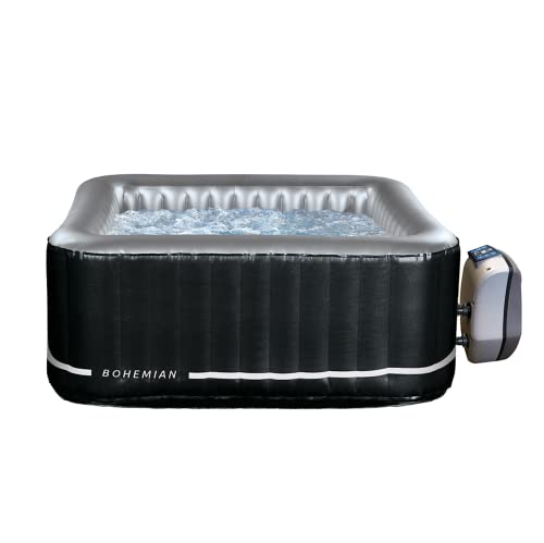 NETSPA-Aufblasbarer Whirlpool quadratisch – Bohemian – 2-Sitzer – Volumen 650 l – geeignet für Innen- und Außenbereich – Dreifach-Funktion Massage/Heizung/Filtration schwarz, SP-BHM118 NETSPA-Aufblasbarer Whirlpool quadratisch – Bohemian – 2-Sitzer – Volumen 650 l – geeignet für Innen- und Außenbereich – Dreifach-Funktion Massage/Heizung/Filtration schwarz, SP-BHM118 von NETSPA