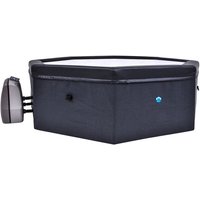France Sauna - NetSpa Octopus Outdoor Whirlpool halbstarr achteckig für 4-6 Personen 193 x 73 cm schwarz von FRANCE SAUNA
