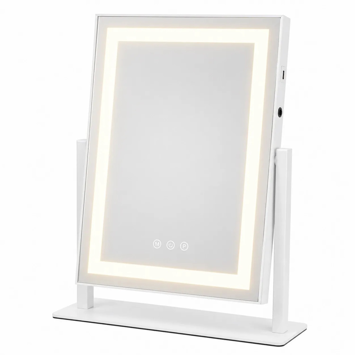 NETTLIFE LED Badspiegel mit Beleuchtung aus Glass L35 Weiß von NETTLIFE