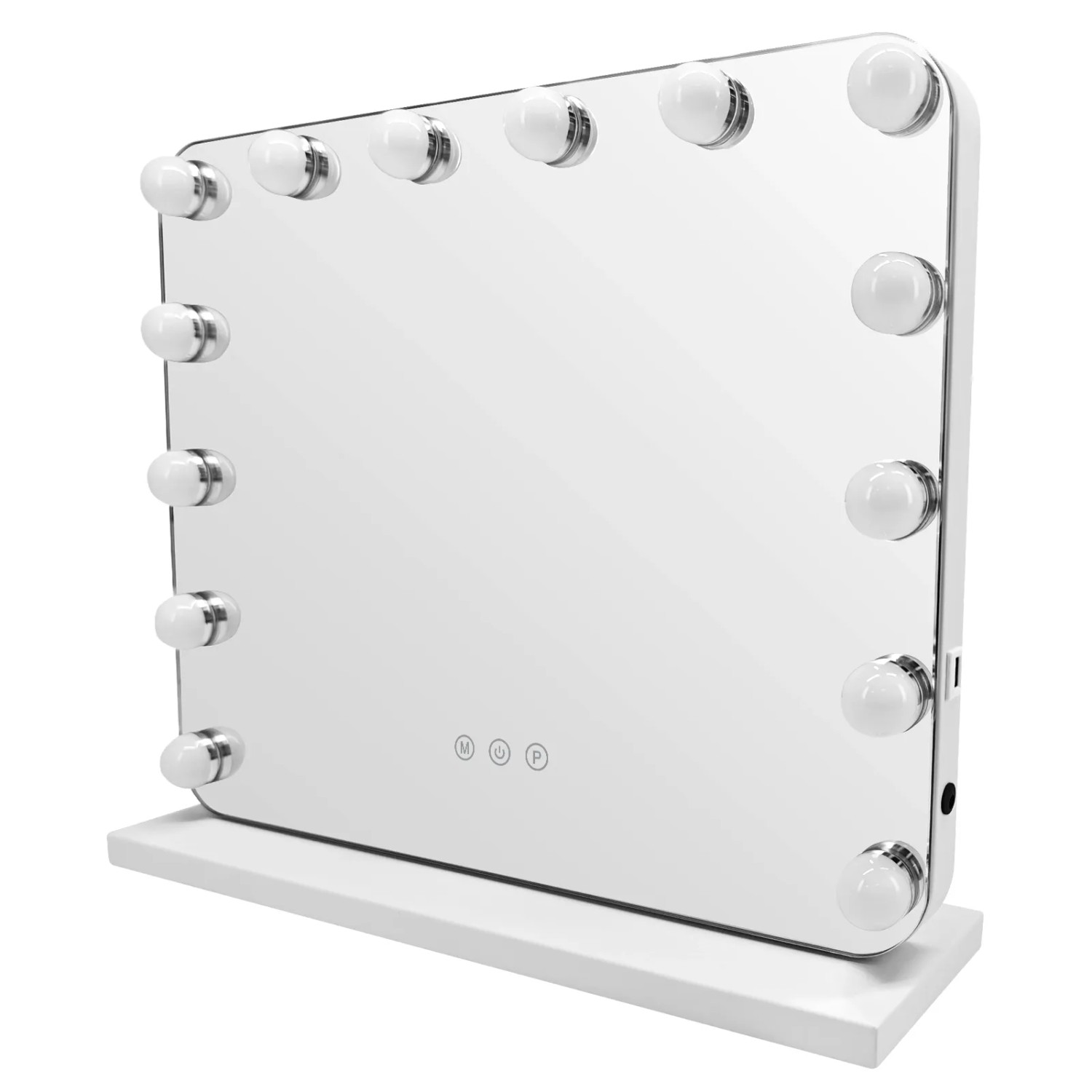NETTLIFE LED Badspiegel mit Beleuchtung aus Glass L50 Weiß von NETTLIFE
