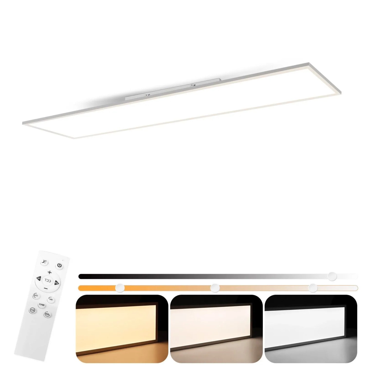 NETTLIFE LED Deckenleuchte aus Metall L100cm Weiß 3000 6500K NETTLIFE LED Deckenleuchte aus Metall L100cm Weiß 3000 6500K von NETTLIFE