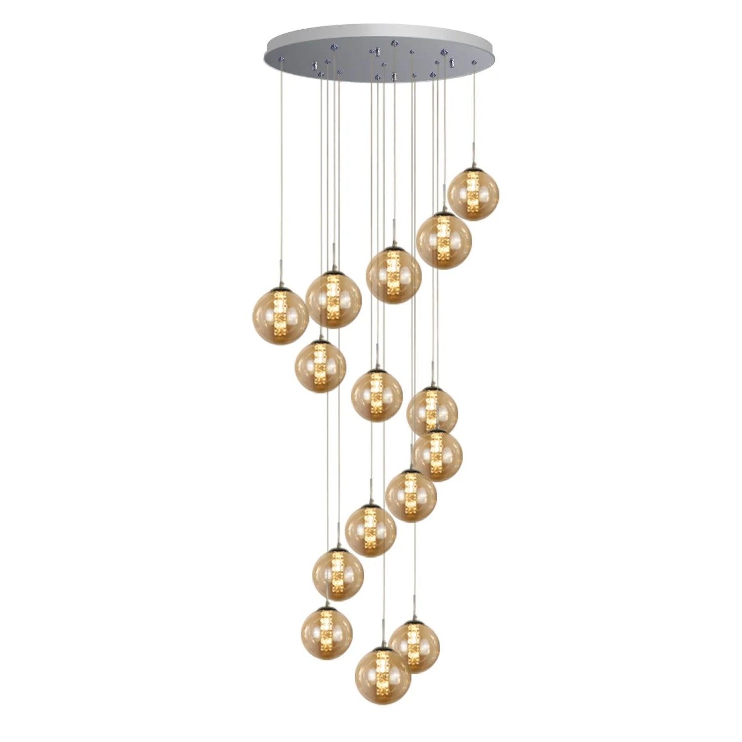 NETTLIFE Pendelleuchte aus L300cm Braun NETTLIFE Pendelleuchte aus L300cm Braun von NETTLIFE