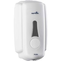 Nettuno - Wandmontierter 'T-Small'-Seifenspender im Beutel für Mousse-Seifen - Weiß von NETTUNO