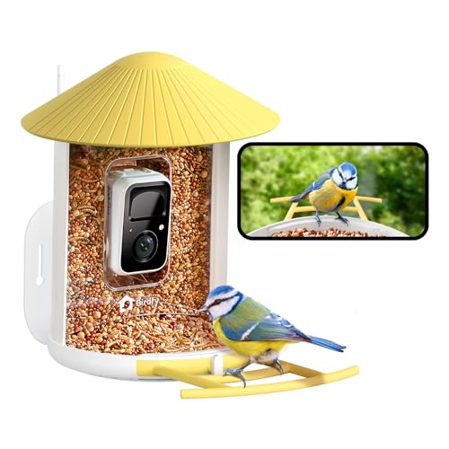 NETVUE by Birdfy Vogelfutterhaus mit Kamera, Vogelfutterstation mit Kamera für Wildvögel, Vogelfutterhaus mit Video Aufnehmen,Vollfarbe Nachtsicht WiFi Kamera Smart Vogelfutterautomat NETVUE by Birdfy Vogelfutterhaus mit Kamera, Vogelfutterstation mit Kamera für Wildvögel, Vogelfutterhaus mit Video Aufnehmen,Vollfarbe Nachtsicht WiFi Kamera Smart Vogelfutterautomat von NETVUE