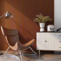 Akustik Wandpaneel Vang Teak 5,76m² [ Neu.holz von NEU.HOLZ