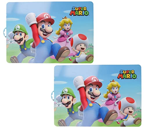 2 Stück Kompatibel zu Super Mario Tischunterlage Platzdeckchen Malunterlage Knetunterlage Eßunterlage Mehrfarbig von NEU
