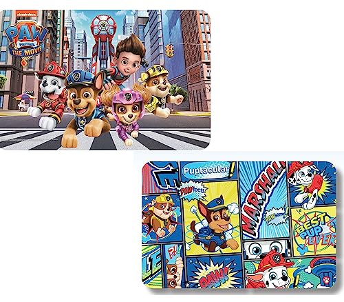 2 Stück Paw Patrol Tischunterlage Platzdeckchen Malunterlage Knetunterlage Eßunterlage (Mehrfarbig Set Nr.2) von NEU