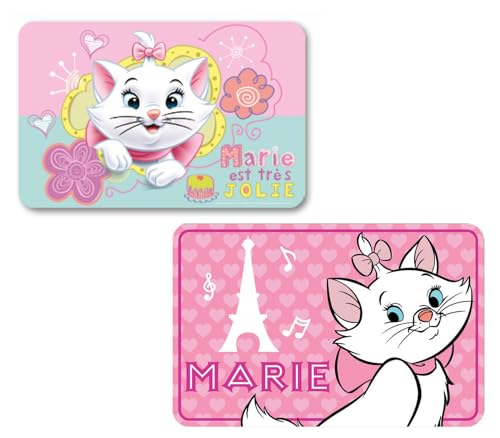 2 Stück kompatibel zu Aristocats - Marie Tischunterlage Platzdeckchen Malunterlage Knetunterlage Eßunterlage Tischset (Pink Set Nr.2) von NEU