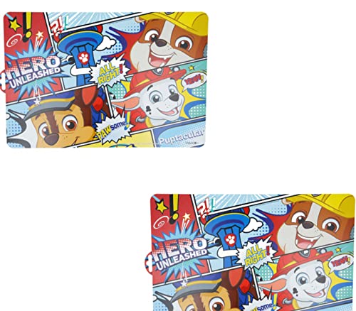 NEU 2 Stück kompatibel zu Paw Patrol Tischunterlage Platzdeckchen Malunterlage Knetunterlage Eßunterlage (Mehrfarbig Set Nr.11) von NEU