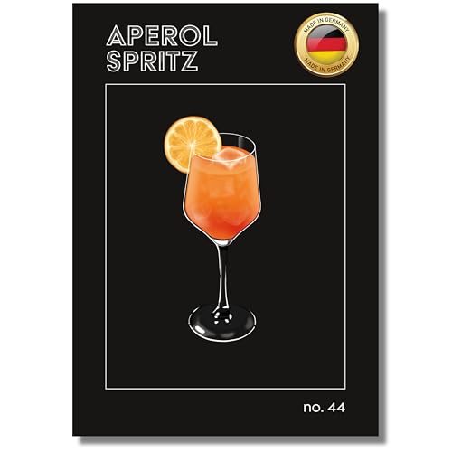 NEUBACH HOME - Cocktail Poster - Aperol Spritz - 61x91 cm - Wandbilder für Schlafzimmer Wohnzimmer Küche als Deko Zubehör - schwarz modern aesthetic - Ohne Bilderrahmen NEUBACH HOME - Cocktail Poster - Aperol Spritz - 61x91 cm - Wandbilder für Schlafzimmer Wohnzimmer Küche als Deko Zubehör - schwarz modern aesthetic - Ohne Bilderrahmen von NEUBACH HOME
