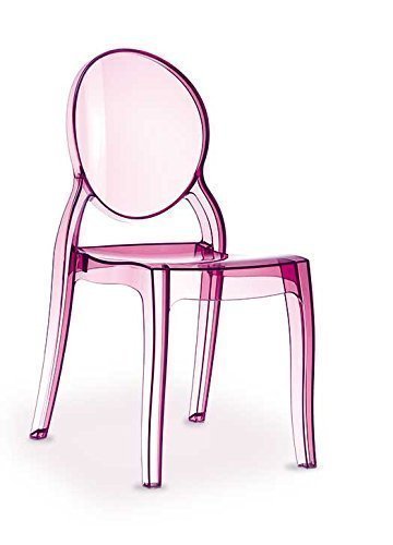 NEUERRAUM Rosa Ghost Chair Stuhl Transparent Durchsichtig. Abbildung in Transparent Rosa (Keine China Ware = Qualität). von NEUERRAUM
