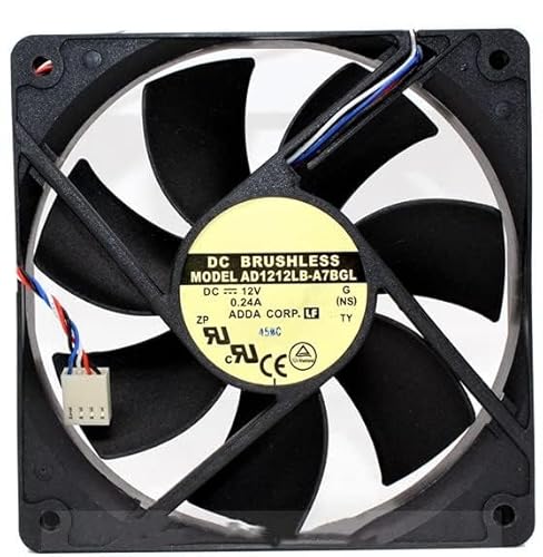 Fan for AD1212LB-A7BGL 12025 Fan 12V 0.24A 12CM 120MM Quiet Cooling Fan von NEUIOPT