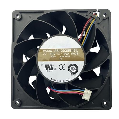 New for 2B12038B48U Voltage DC48V 1.3A 120x120x38mm 12CM 12038 4Wire PWM Large Air Volume Cooling Fan von NEUIOPT