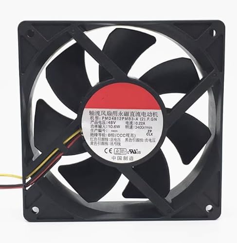 PMD4812PMB3-A(2).F.GN 120X120X38MM 12CM 48V 0.22A 10.6W 3Wires Cooling Fan von NEUIOPT
