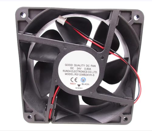 RS1238B24VH-S Spannung DC 24 V 0,80 A 120 x 120 x 38 mm 2 Draht Cooling Lüfter von NEUIOPT