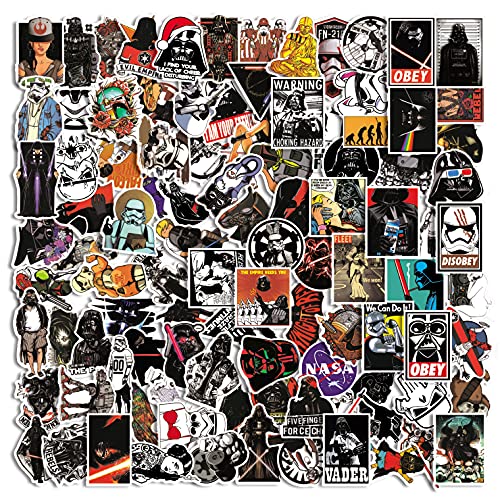 100 Stück Aufkleber, Star Wars-Aufkleber, Wasserdicht Vinyl Star War Aufkleber, Stickers Graffiti Decals für Laptop Skateboard Fahrrad Kinder von NEULEBEN