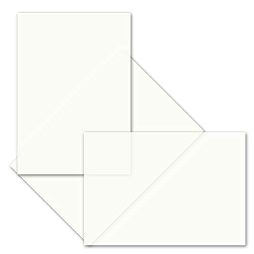 100x ungefalztes einfaches Einlege-Papier für B6 Karten - transparent-weiß - 11,8 x 17,8 cm - hochwertiges durchsichtiges Papier ohne Falz - von GUSTAV NEUSER 100x ungefalztes einfaches Einlege-Papier für B6 Karten - transparent-weiß - 11,8 x 17,8 cm - hochwertiges durchsichtiges Papier ohne Falz - von GUSTAV NEUSER von NEUSER PAPIER