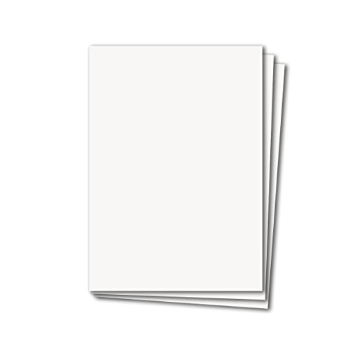 40 Stück DIN A4 Karten Planobogen - Farbe: Hochweiss - 29,7 x 21 cm - 250 Gramm pro m² - Bastelbogen - Kartenkarton - Bastelkarte -formstabil von NEUSER PAPIER
