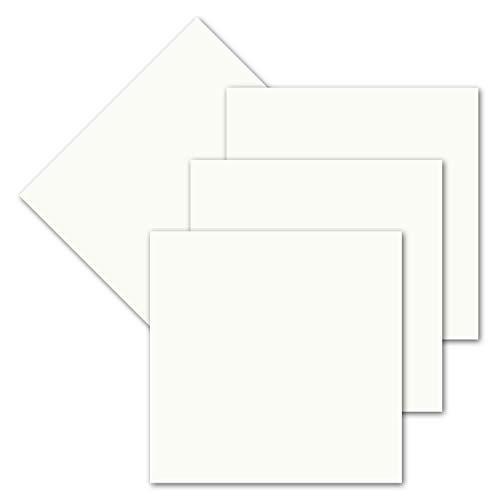 50x einfaches Einlege-Papier für quadratische Karten - creme - 150 x 150 mm - ohne Falz - hochwertig mattes Papier von GUSTAV NEUSER 50x einfaches Einlege-Papier für quadratische Karten - creme - 150 x 150 mm - ohne Falz - hochwertig mattes Papier von GUSTAV NEUSER von NEUSER PAPIER