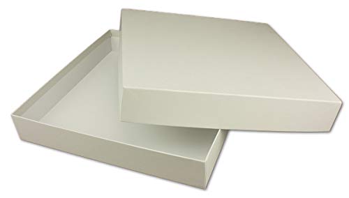 NEUSER PAPIER 3x Quadratische Aufbewahrungs- und Geschenk-Schachtel in Grau - 24 x 24 x 4 cm - Stülp-Schachtel mit Deckel - Ideal als Fotobox und Geschenkbox NEUSER PAPIER 3x Quadratische Aufbewahrungs- und Geschenk-Schachtel in Grau - 24 x 24 x 4 cm - Stülp-Schachtel mit Deckel - Ideal als Fotobox und Geschenkbox von NEUSER PAPIER