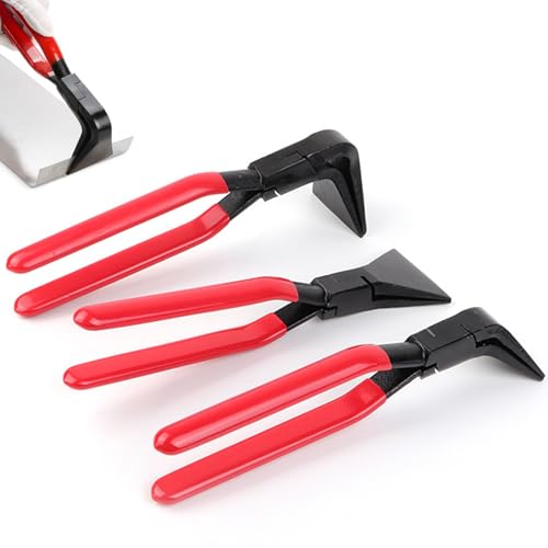 3Tlg Falzzange 0° 45° 90°, Hand Abkantzange Blechzange Breit 22 mm Klein Blechbiegezange Set mit Rutschfestem Griff Biegezange Dachdecker Werkzeug von NEUSID